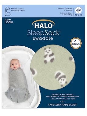 Halo swaddle sleepsack newborn